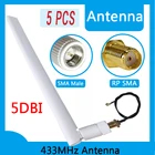 5 шт. 433 МГц Антенна GRANDWISDOM 5dbi sma Мужская lora антенна iot модуль lorawan антенна ipex 1 SMA Женский Удлинительный кабель
