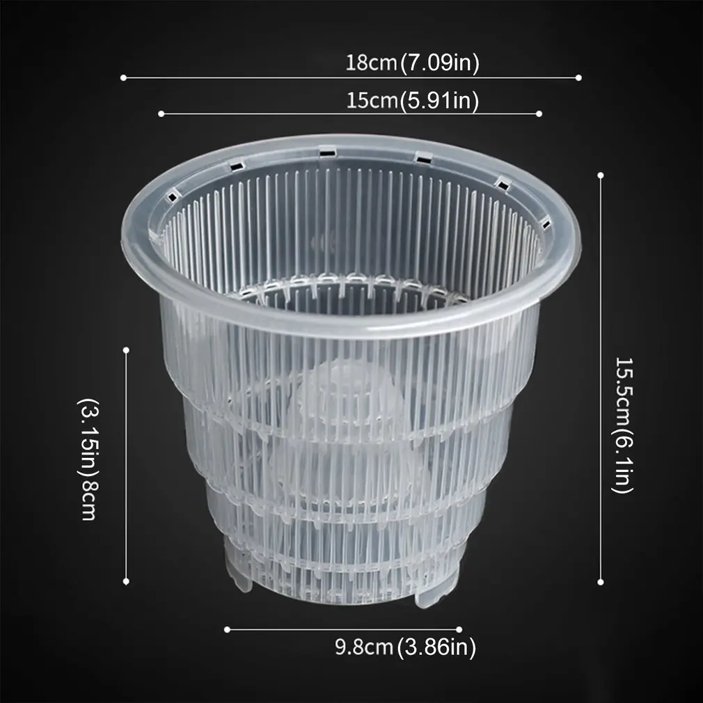 

Transparent Flower Pots With Vents Not Easy To Deform Corrosion-resistant Increase Roots And Promote Growth