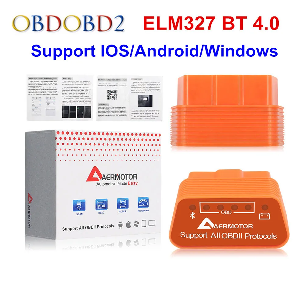 Цвет: желтый Viecar ELM327 Bluetooth 4,0 ELM327 V1.5 считыватель кодов ELM 327 1,5 OBDII диагностический сканер для IOS/Android/Windows - Цвет: Цвет: желтый