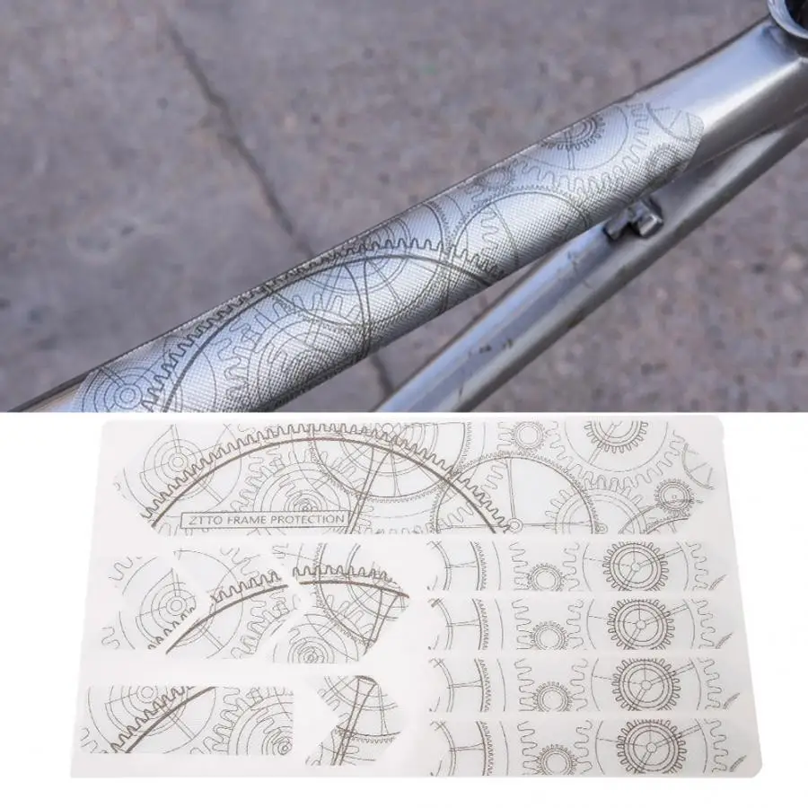 ZTTO 3D MTB велосипедная Рама устойчивая к царапинам защита съемные наклейки горная дорога рамка Чехлы для велосипеда Наклейка защитная крышка