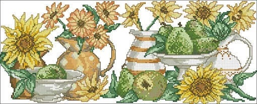 

Genuine Product Egypt Long-staple Cotton Self-Made No Needlecross stitch kits Permin15-5186 a Row Sunflower