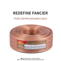 diy loud speaker cable hi fi audio line cable oxygen free copper speaker wire for amplifier home theater ktv dj system