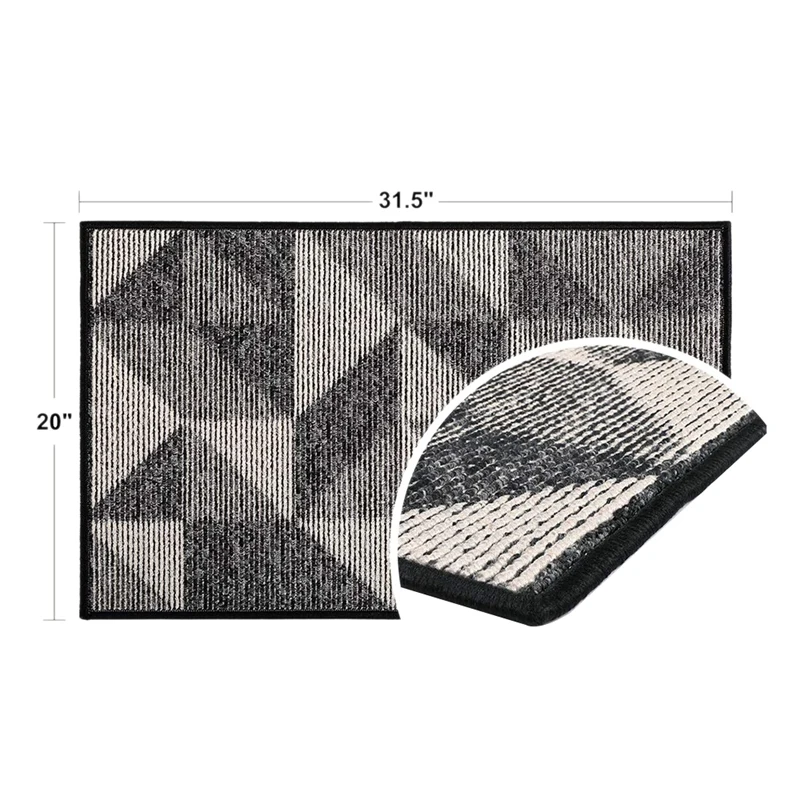 Indoor Doormat Mat Rubber Backing Non Slip Inside Floor Mud Dirt Trapper Mats Entrance Front Door Rug Shoes Machine Washable | Дом и сад