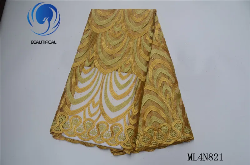 Красивая африканская кружевная ткань новинка 2019 с вышивкой и драгоценными