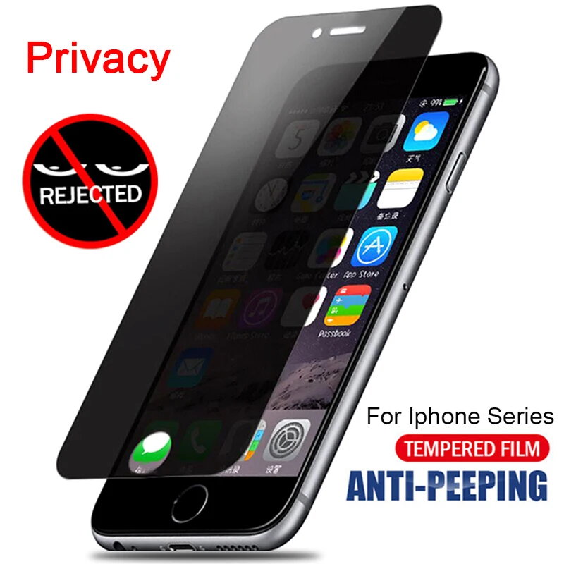 

10Pcs Privacy Tempered Glass For iPhone 11 Pro Max Screen Protector For iPhone X XR XS Max 7 8 6S Plus Anti Peeping Protect Film