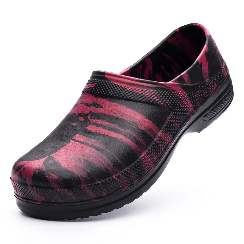 

2021Hotel Kitchen 2 нескользящая Водонепроницаемая маслостойкая рабочая обувь, устойчивая к повару обувь для мужчин, сандалии