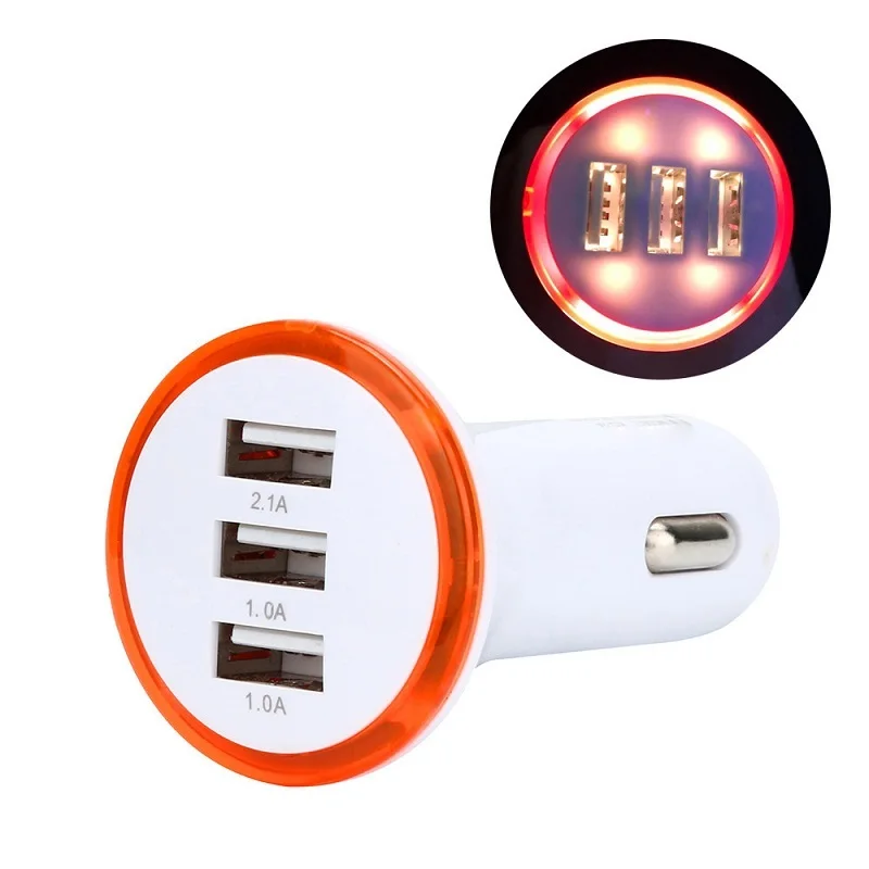 

Auto Accessories 3USB Car Charger Multi-function 12V Universal Three USB Car Charger Car Charger