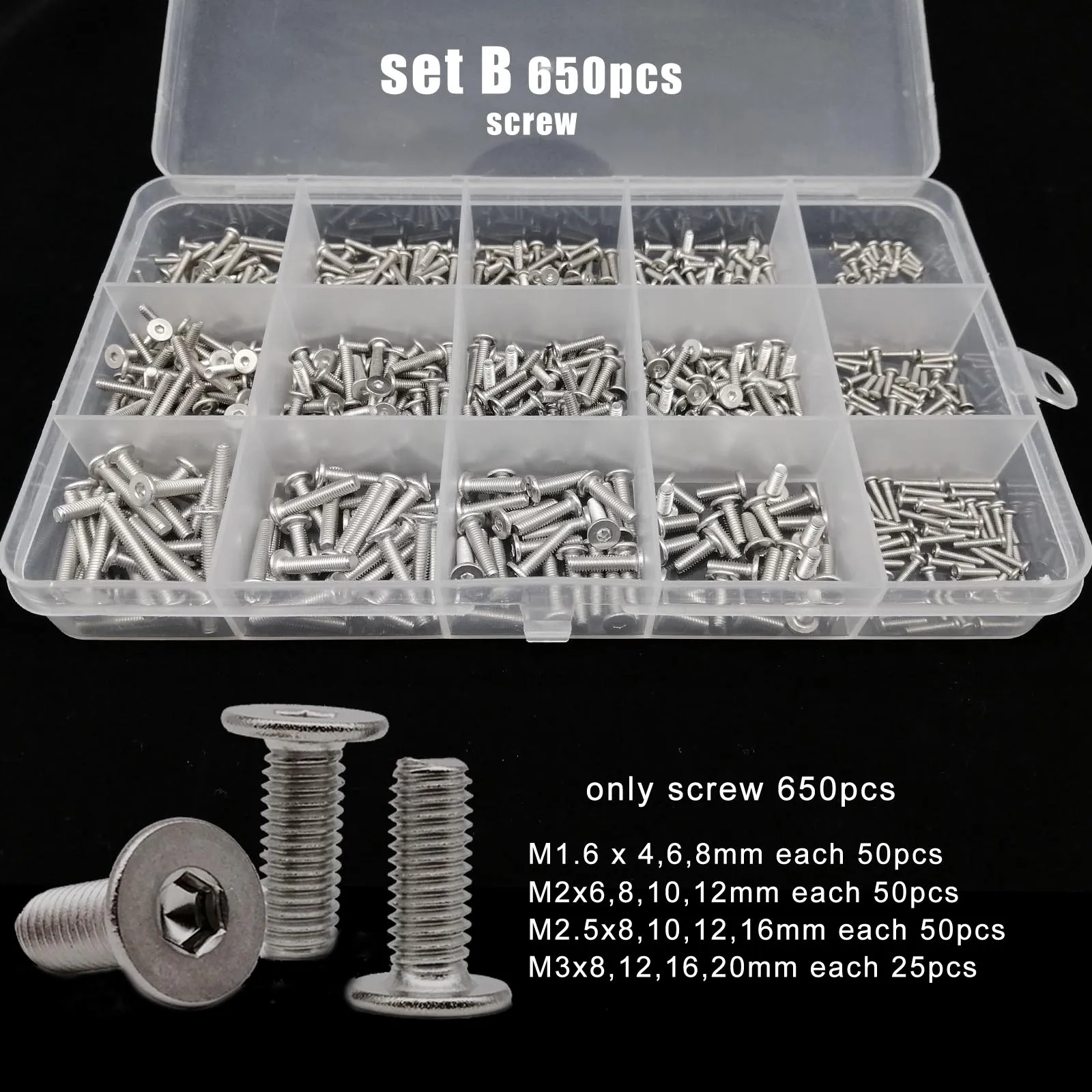 Ультратонкое шестигранное гнездо из нержавеющей стали набор Плоских гаек для