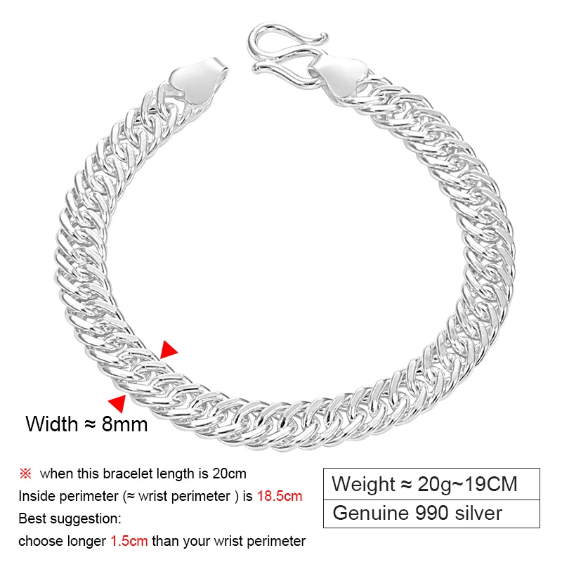 Zabra стерлингового серебра 925 мужские браслет 7 мм широкий высокой польский рок