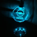 Автомобильный брелок для Opel Astra H, G, J, Corsa, Insignia, Antara, Meriva, светодиодный брелок с кристаллами, кольцо для ключей, эмблема, держатель для ключей