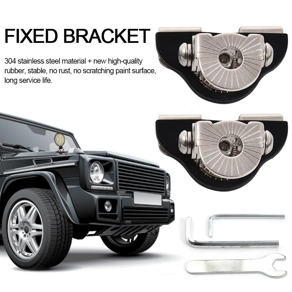2PCS Car SUV Lamp Hood Bracket Modified Essentials Work Light Strip Fixed Bar Holder | Автомобили и мотоциклы