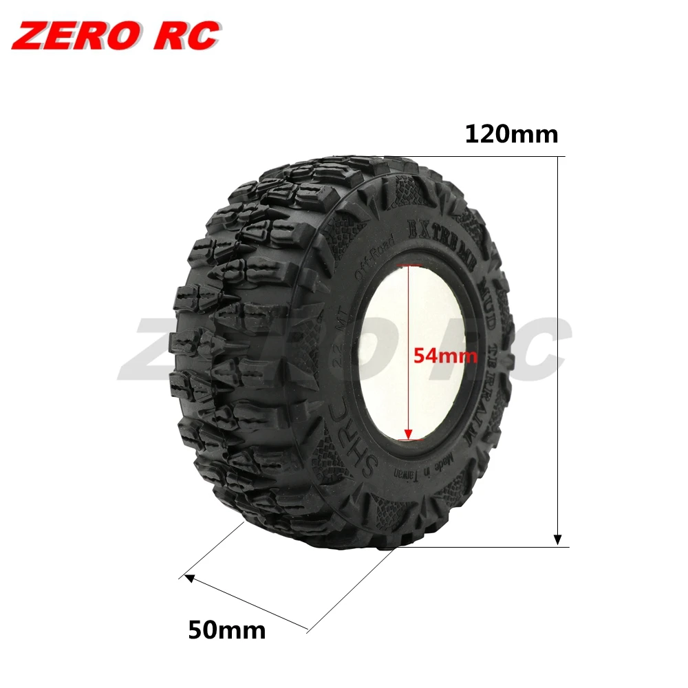 4 шт. RC шины на гусеничном ходу 120 мм Мягкие резиновые 2 для грузовиков с рельефом