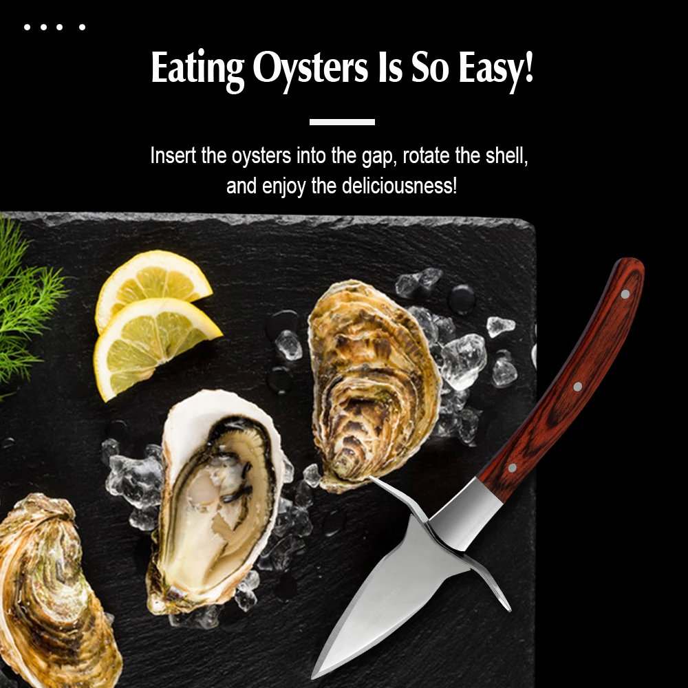 Sowoll 1 комплект нож для устриц черный коричневый с ручкой безопасные перчатки