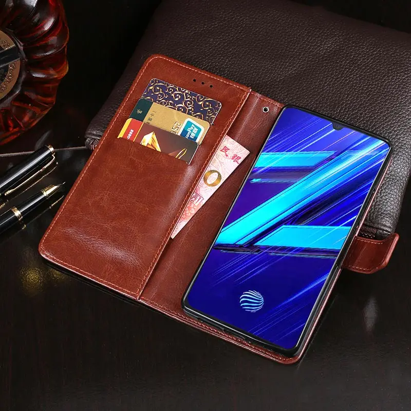 ДЛЯ Vivo Z1x чехол 6 38 дюймов Магнитный Флип Crazy Horse узор Кожаный для PD1921F_EX кожаный