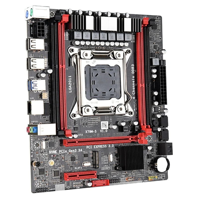X79MS LGA2011 набор материнских плат комбо с E5 2689 4-Ch 4x4 Гб 16 133 Гц DDR3 кода коррекции