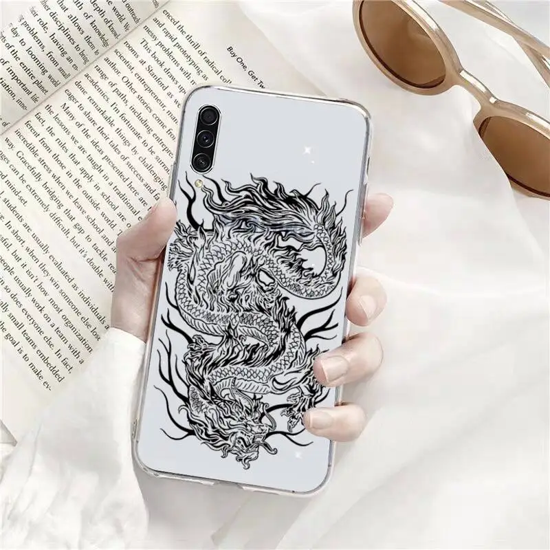 

dragon animal original art Phone Case Transparent for Samsung A71 S9 10 20 HUAWEI p30 40 honor 10i 8x xiaomi note 8 Pro 10t 11