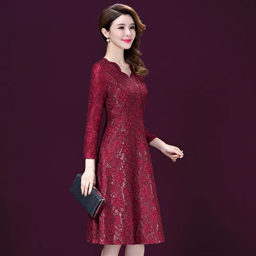 Весна-Осень 2020 новый стиль свадебные банкетные платья для мам среднего возраста