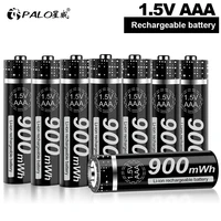 palo aaa 1 5v li ion rechargeable battery 900mwh 1 5v aaa batteries aaa lithium battery for flashlight remote control