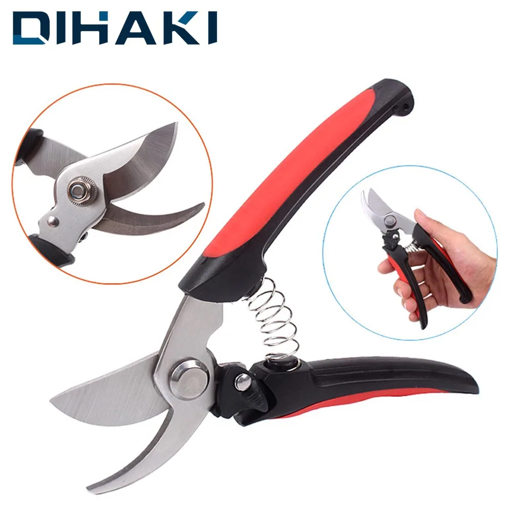 

Multifunctional Plant Pruning Shears Stainless Steel Hand Pruner 180mm Fruit Picking Scissors Household Gardening Tools