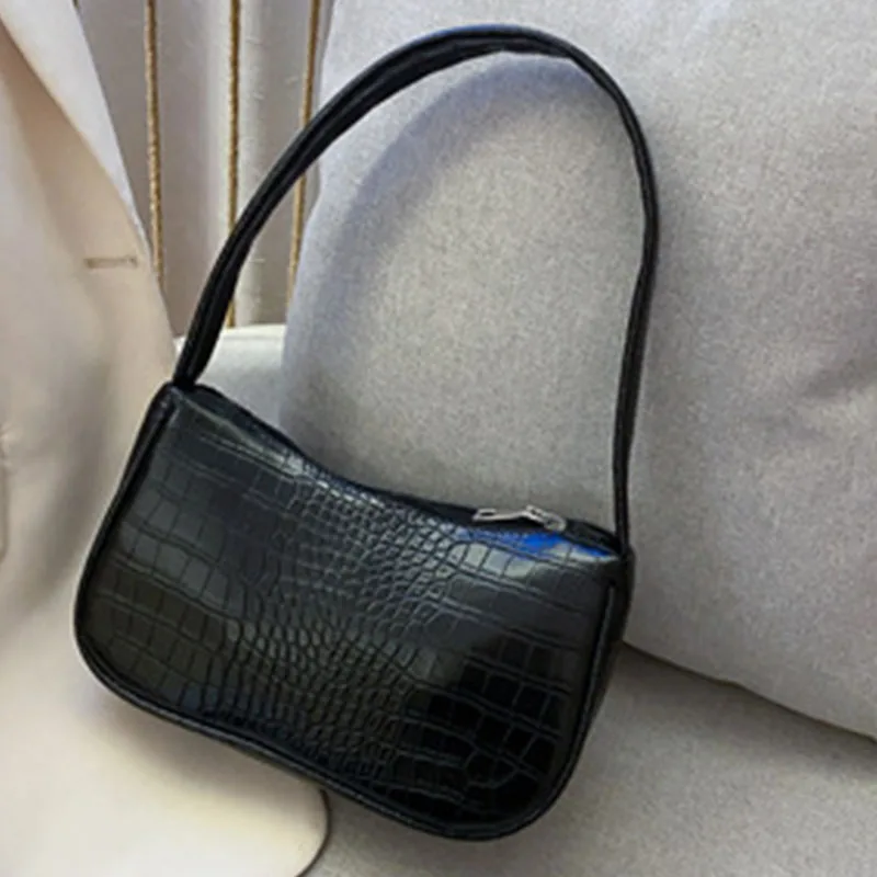 

Casual PU Leather Sling Handbag Purse Women Elegant Chain Shoulder Crossbody Bag Popular Simple Female Daily Bag