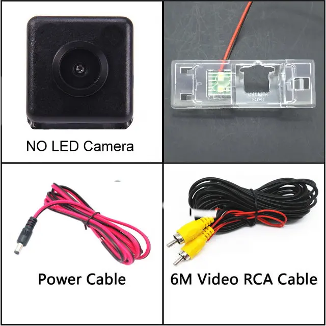 NO LED Для Nissan Qashqai J10 j11 Dualis J10 2007- Ночное Видение заднего вида Камера Реверсивный Камера автомобиля Резервное копирование Камера HD CCD автомобиль - Название цвета: NO LED