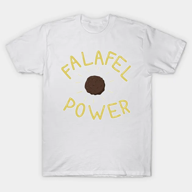 Мужская футболка falafel power для женщин и мужчин|Мужские футболки| |
