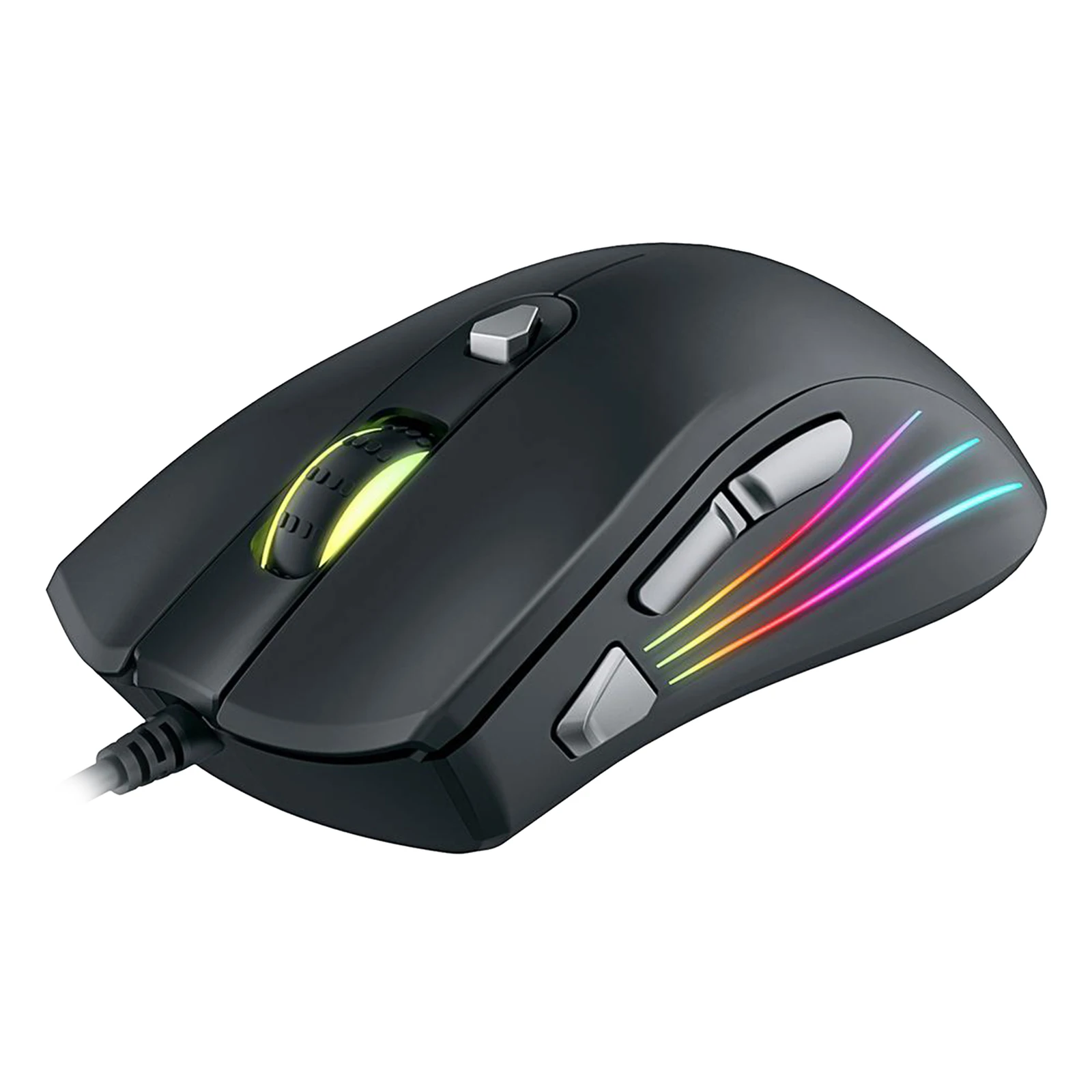 Игровая мышь (оптический сенсор (от 800 до 7200 DPI) RGB-подсветка 7 программируемых