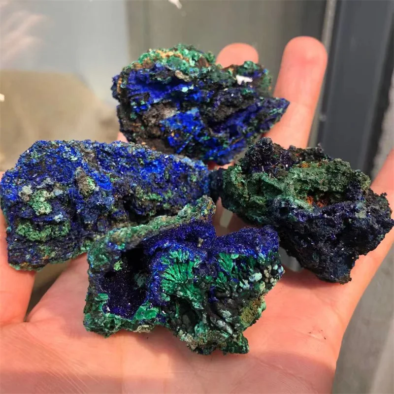 

Azurite Rough Stones Natural Quartz Crystal Gemstones Raw Minerals Decoration