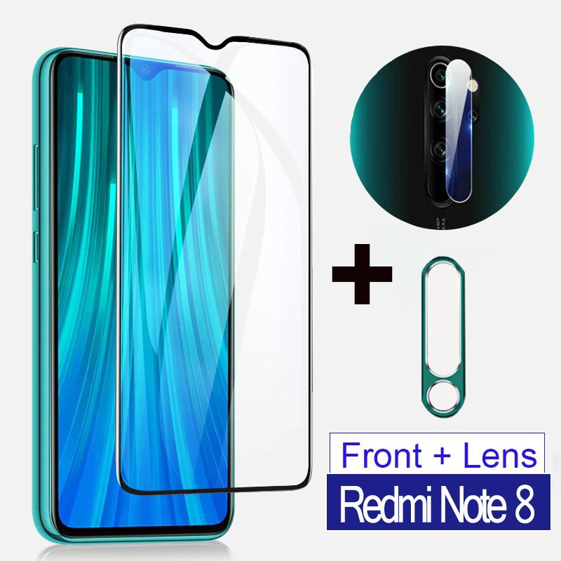 Защитное стекло для экрана и объектива камеры Redmi Note 8 9 pro max note 7 8t|Защитные стёкла