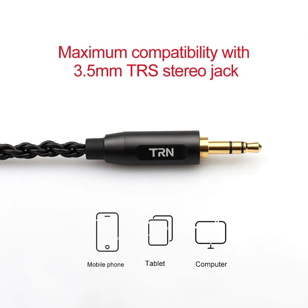 FDBRO TRN 6 ядро высокой чистоты медный кабель с 3,5 мм MMCX/2Pin разъем для TFZ TRN V30 V80 IM1 AS10 ZS10 AS06 C10