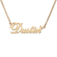 god with love heart personalized character necklace with name dustin for best friend jewelry gift