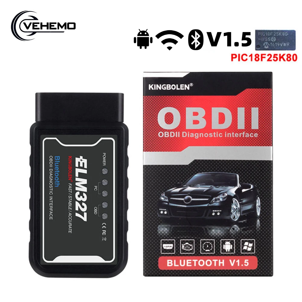 Elm327 v1.5 OBD2 сканер автомобильный Wifi Bluetooth диагностический инструмент для iPhone Android