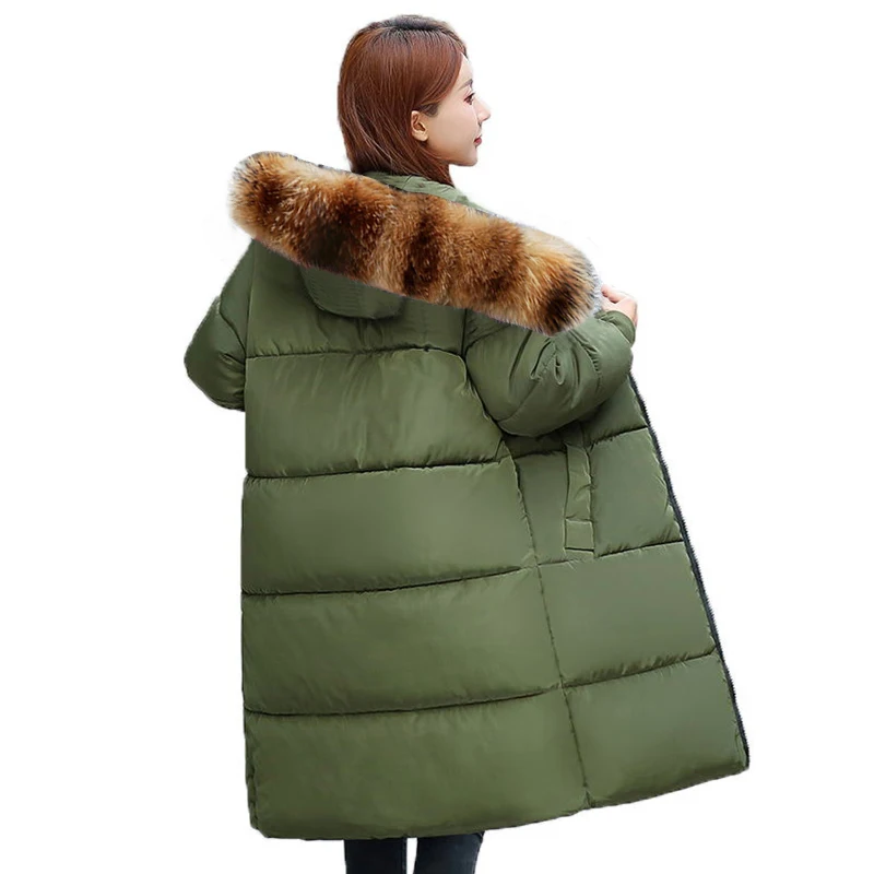Новинка 2020 женские парки большого размера из натурального меха Женское зимнее