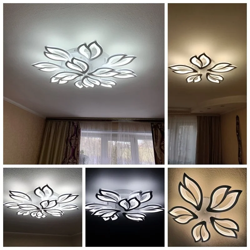 

Modern Chandelier Led Ceiling Chandelier for Living Room Bedroom Led Chandelier with APP Remote Control Function Celing Lamp