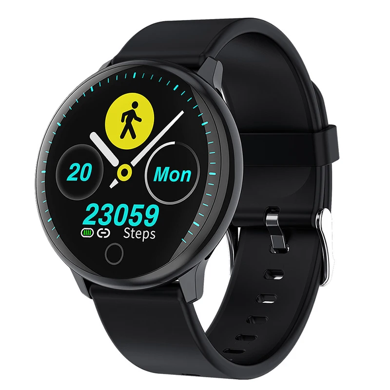 

XNCORN Q16 Smart Watch Round Screen Multi-sport Bracelet Sleep Blood Pressure Continuous Heart Rate Monitoring IP67 Waterproof