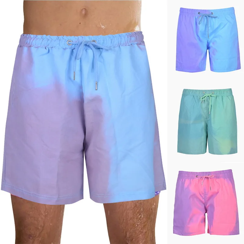 

2021 New Amazing Color Changing Swim Trunks Swimwear Swimsuit Slip Men Swimming Shorts for Men's Beach Swim Male Briefs Sexy Gay