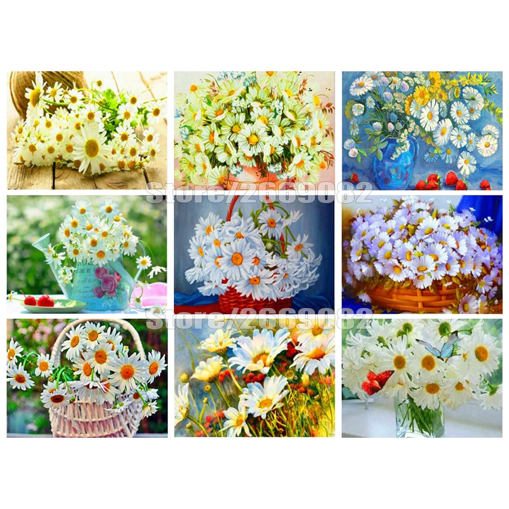 Набор для алмазной вышивки 5D сделай сам полноразмерная картина с цветами