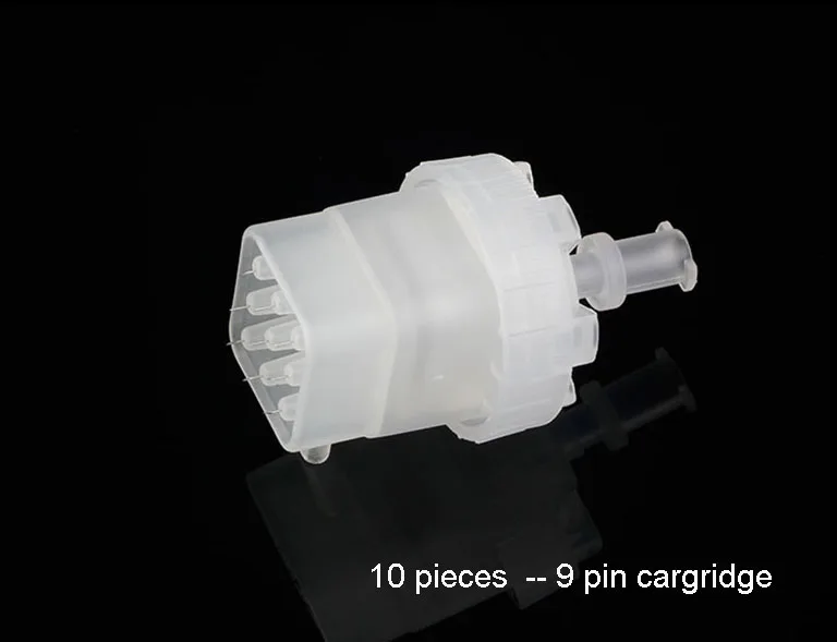 10pcs - 9pin Вода EZ вакуумная мезотерапия masogun инъекции уход за кожей инструмент с головкой иглы-наконечники отрицательное давление красота машина - Цвет: 10pcs - 9pin