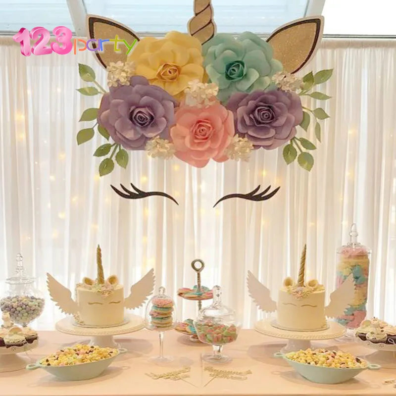 123 рог единорога для вечерние ресницы уши детей украшение вечеринки на день