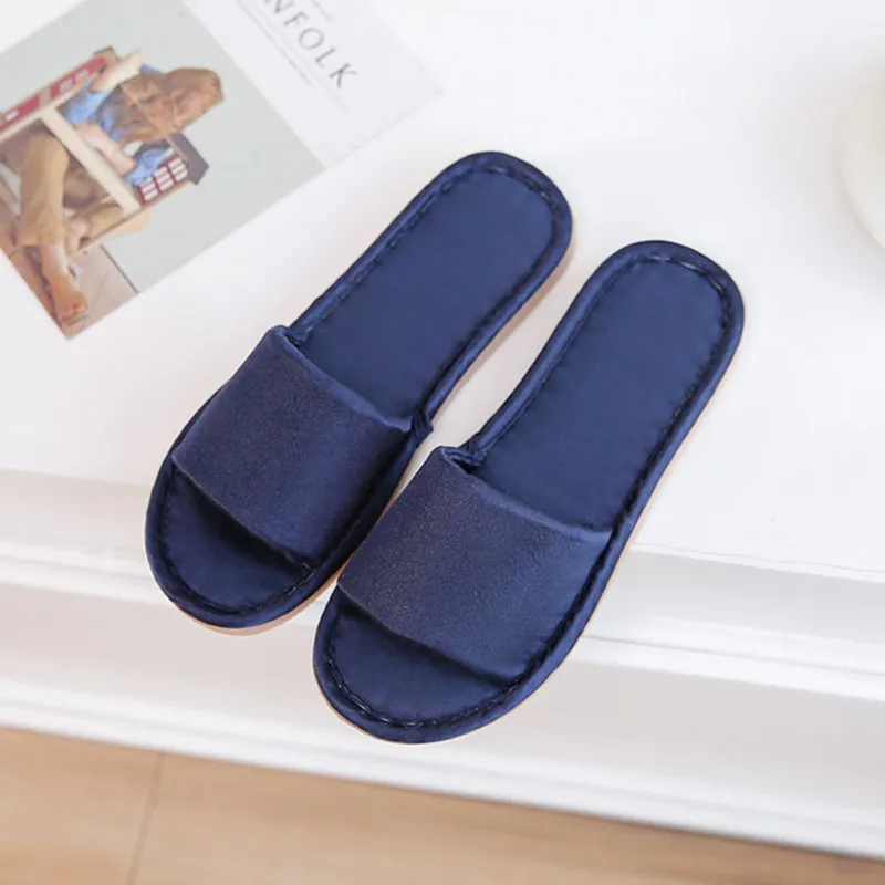 COSMAGIC/Новинка 2019 года женские шелковые домашние тапочки легкие мягкие с открытым