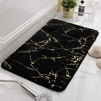 tongdi bathroom carpet mat soft coral velvet shower quick drying absorbent suede anti slip rug decor for home bathoom kitchen