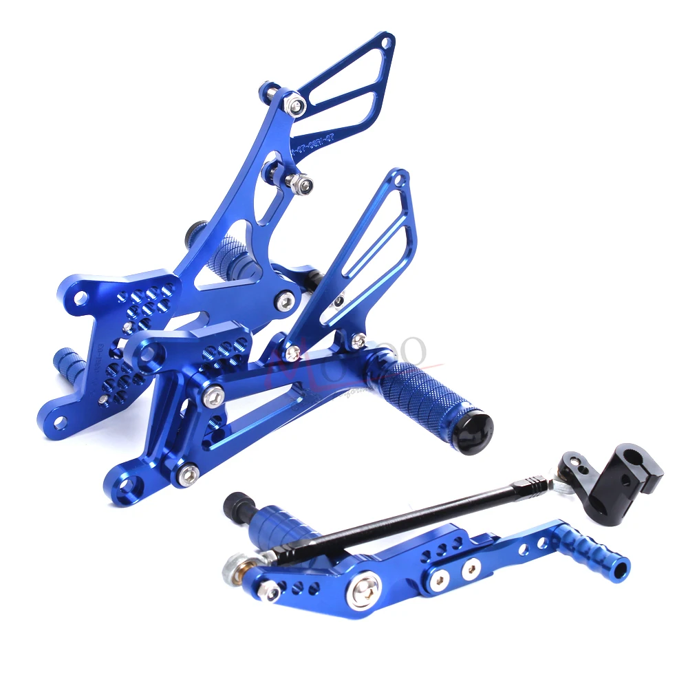 Полностью CNC алюминиевая подставка для ног мотоцикла peg педаль Rearset задний Набор