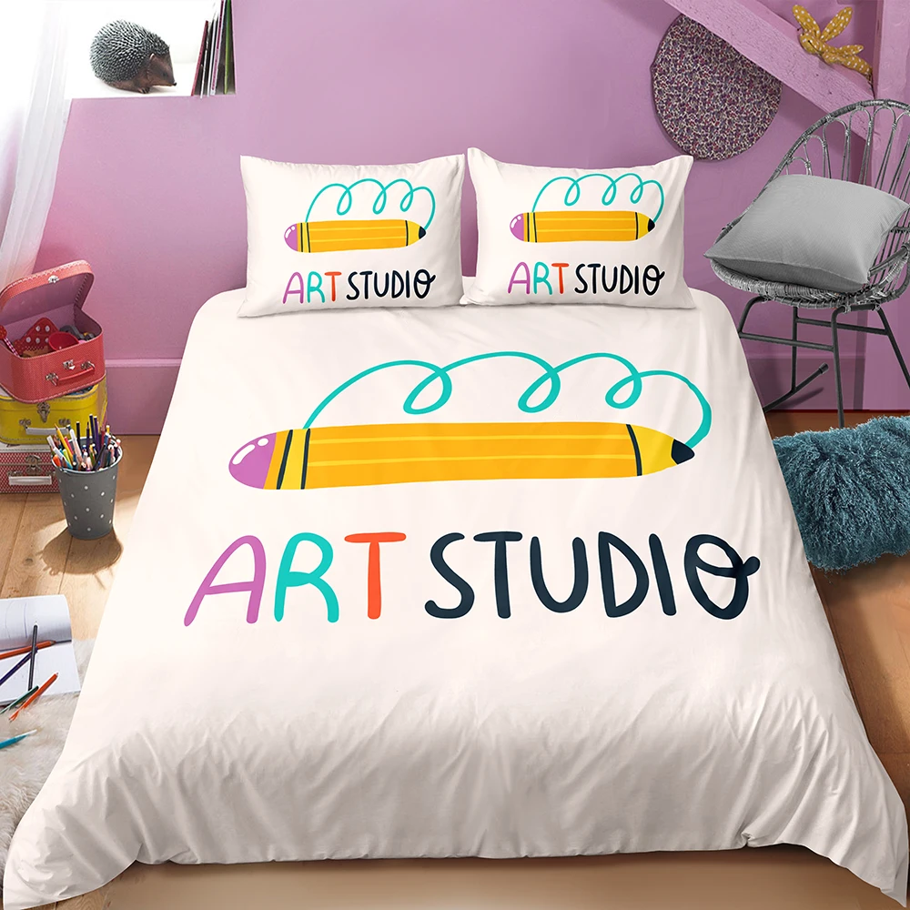 Комплекты постельного белья с принтом бананов и яблок комплект пододеяльником