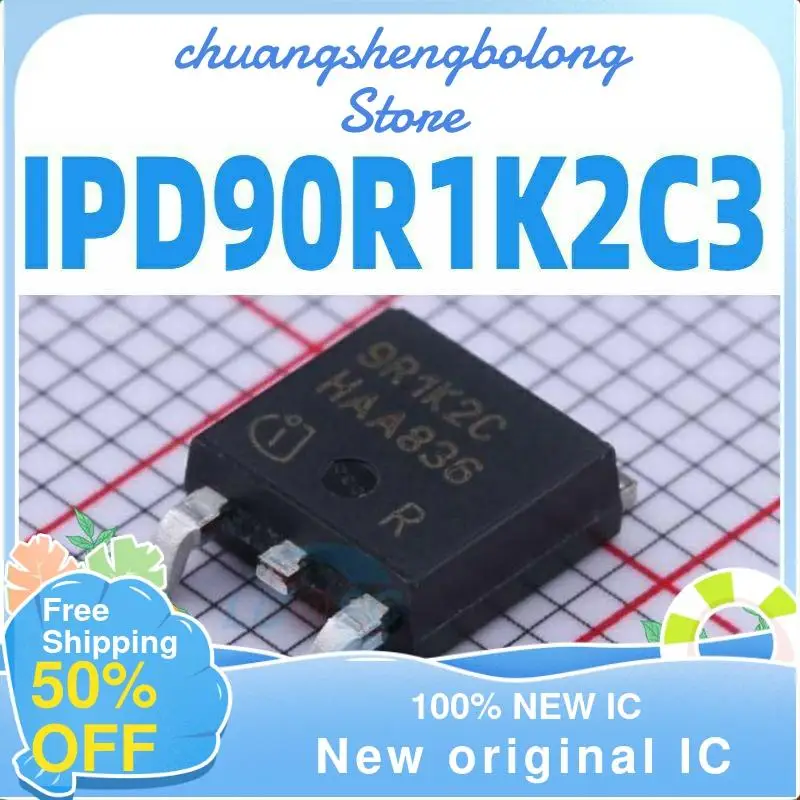 

10-200 шт. IPD90R1K2C3 9R1K2C TO-252 900V 5.1A MOS новый оригинальный IC