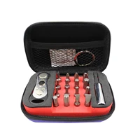 car motorcycle mini hand tool set 14 ratchet wrench set two way crv socket wrench screwdriver knife bit kit repair accessories