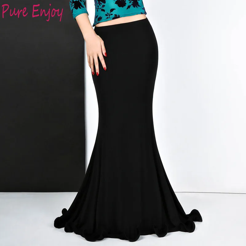 

Новые женщины практиковать танец живота длинная юбка сексуальная модальная одежда для танца живота тренировка танец живота юбка русалка