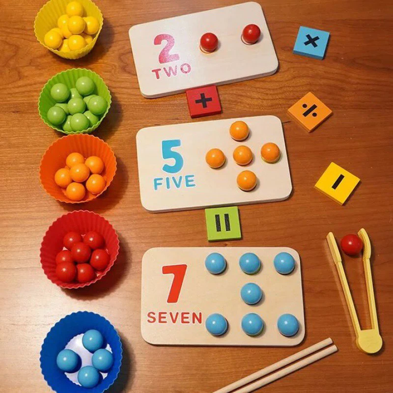 

Clip Beads Game Math Montessori Educational Wooden Toys Children Toddlers Preschool Kids Learning Jeux En Bois