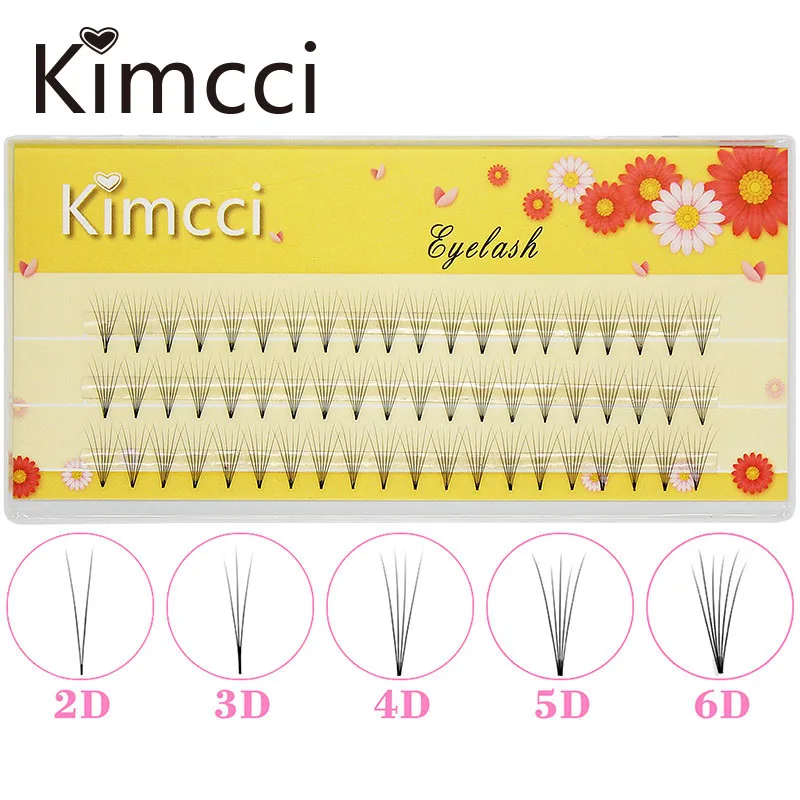 Профессиональные индивидуальные Кластерные ресницы Kimcci для наращивания