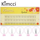 Профессиональные индивидуальные Кластерные ресницы Kimcci для наращивания, натуральные Светильник Накладные норковые ресницы ручной работы для макияжа