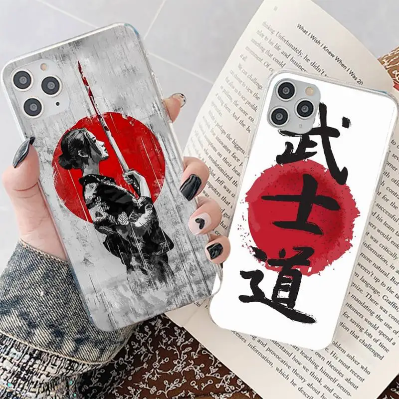 

Japan The samurai Ninja Phone Case for iphone 13 11 12 pro XS MAX 8 7 6 6S Plus X 5S SE 2020 XR case